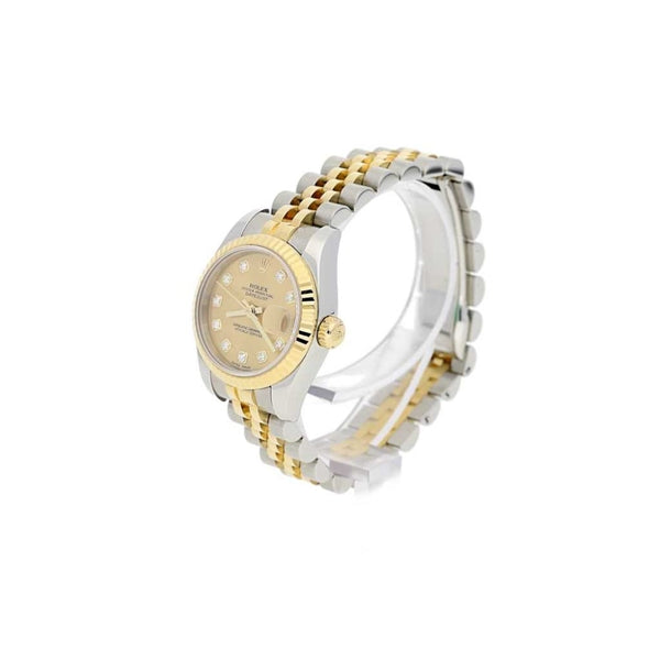 Datejust 179173 Ladies Champagne Diamond Dial Watch 2006