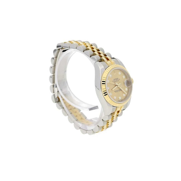 Datejust 179173 Ladies Champagne Diamond Dial Watch 2006