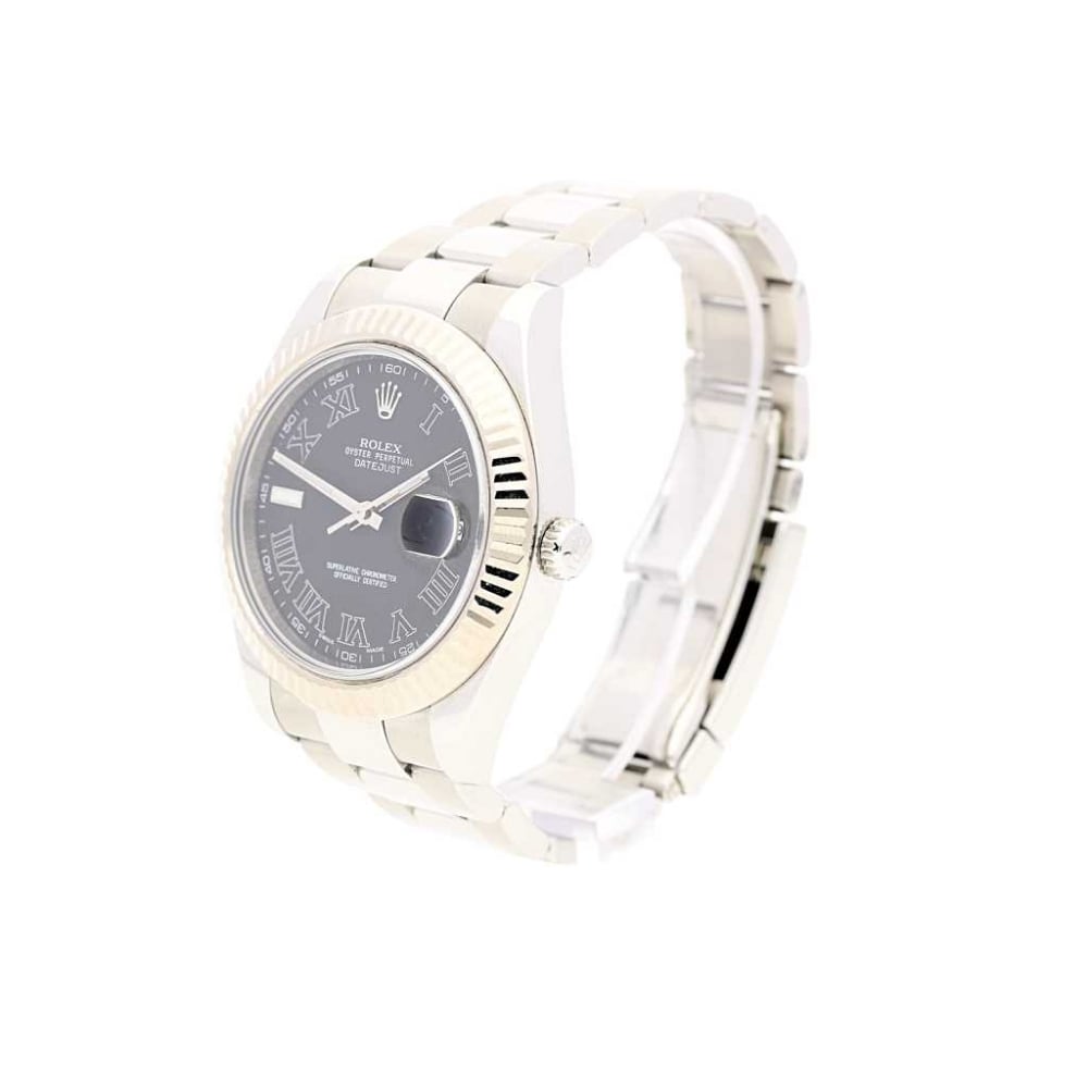 Datejust II 116334, Grey Roman Dial Mens Watch, 2009