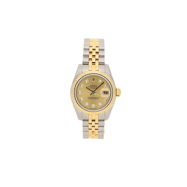 Datejust 179173 Bi-Metal Ladies Watch - Diamond Dial - 2005