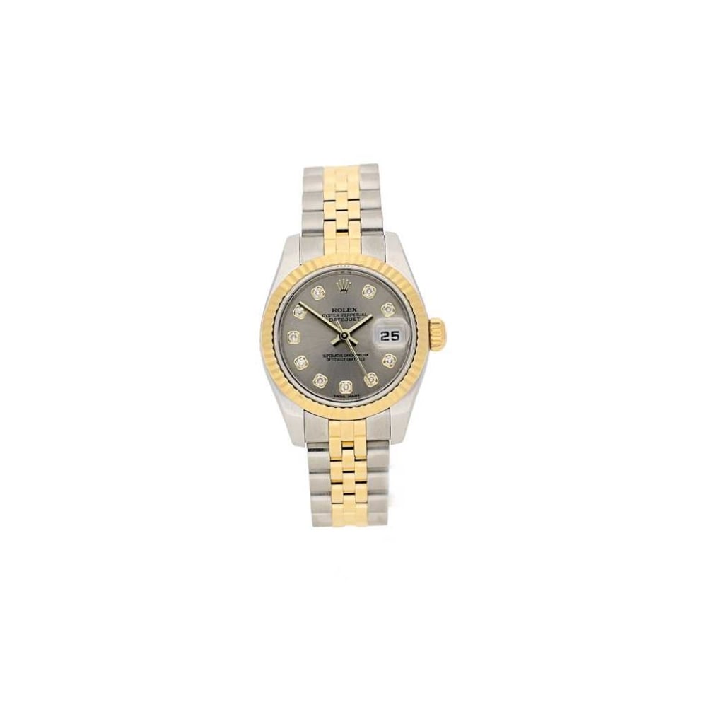 Datejust 179173 Ladies Watch, Silver Diamond Dial, 2008