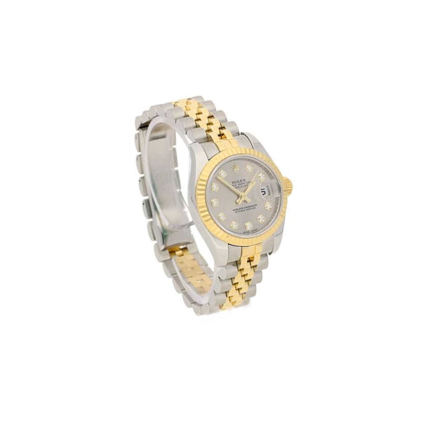 Datejust 179173 Ladies Watch, Silver Diamond Dial, 2008