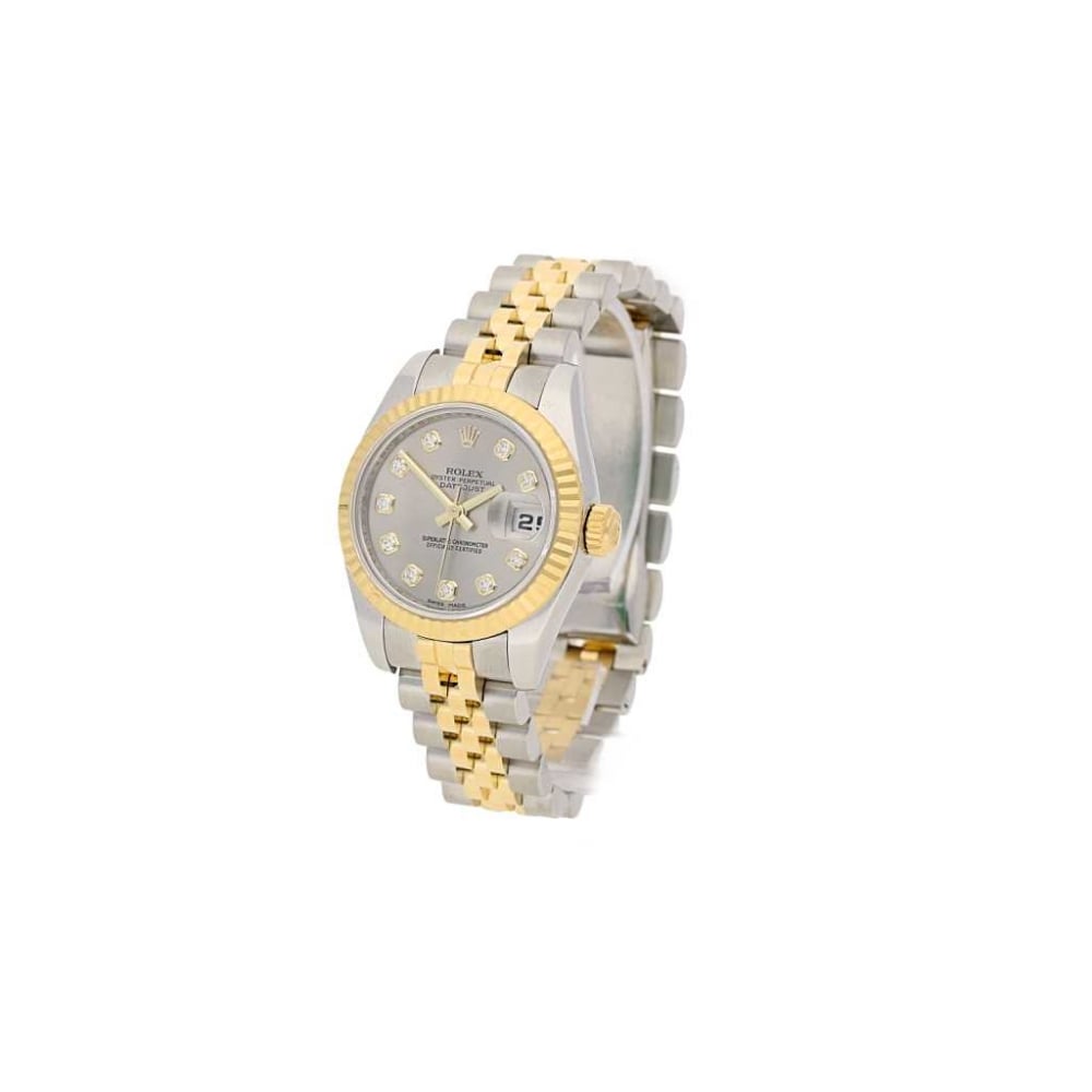 Datejust 179173 Ladies Watch, Silver Diamond Dial, 2008