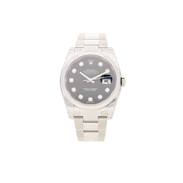 Unworn Rolex Datejust 116234 - Black Diamond Dial - 2015