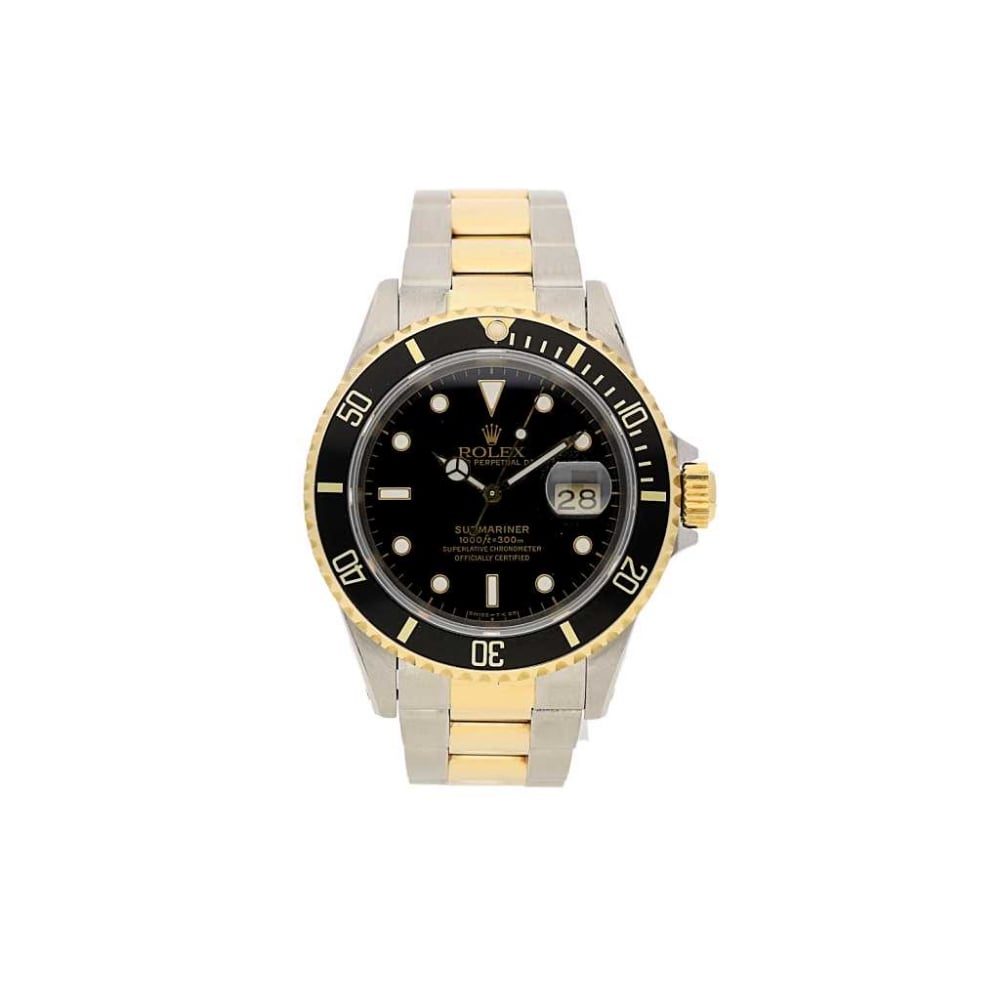 Submariner Watch - 16613 - Steel and Gold - Black Dial - 1995