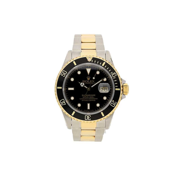 Submariner Watch - 16613 - Steel and Gold - Black Dial - 1995