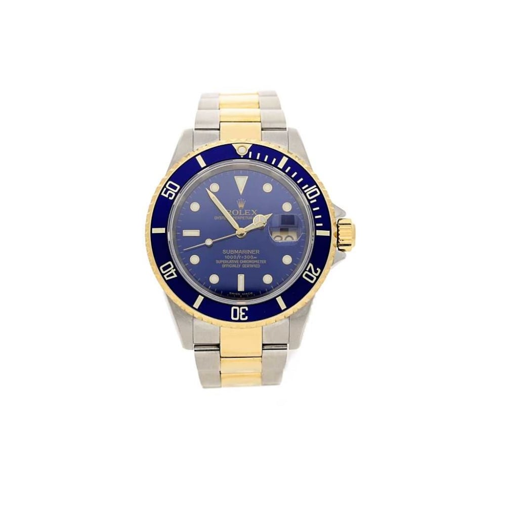 2005 Rolex Submariner Date Blue Dial and Bezel  Watch - 16613