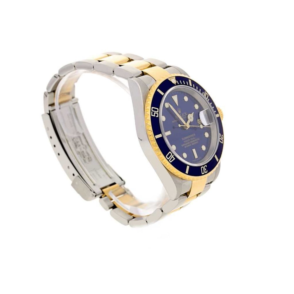 2005 Rolex Submariner Date Blue Dial and Bezel  Watch - 16613