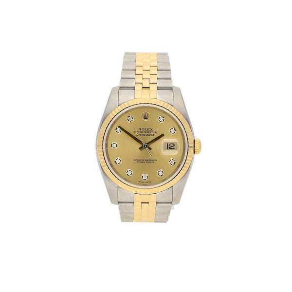 Second Hand Gent's Rolex Datejust 116233 with Diamond Dot Dial