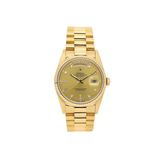 Day Date 18238 -18ct Gold - Diamond Dial - 1991