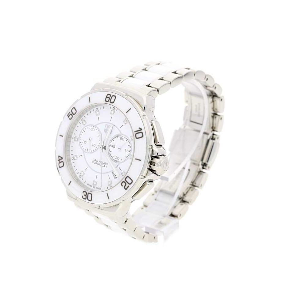 Formula 1 model CAH1211 - White Ceramic Chronograph Watch - 2010