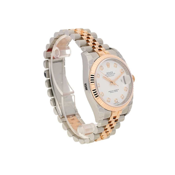 Datejust 116231 Steel & Everose Gold, Diamond Dial, 2015 Unworn