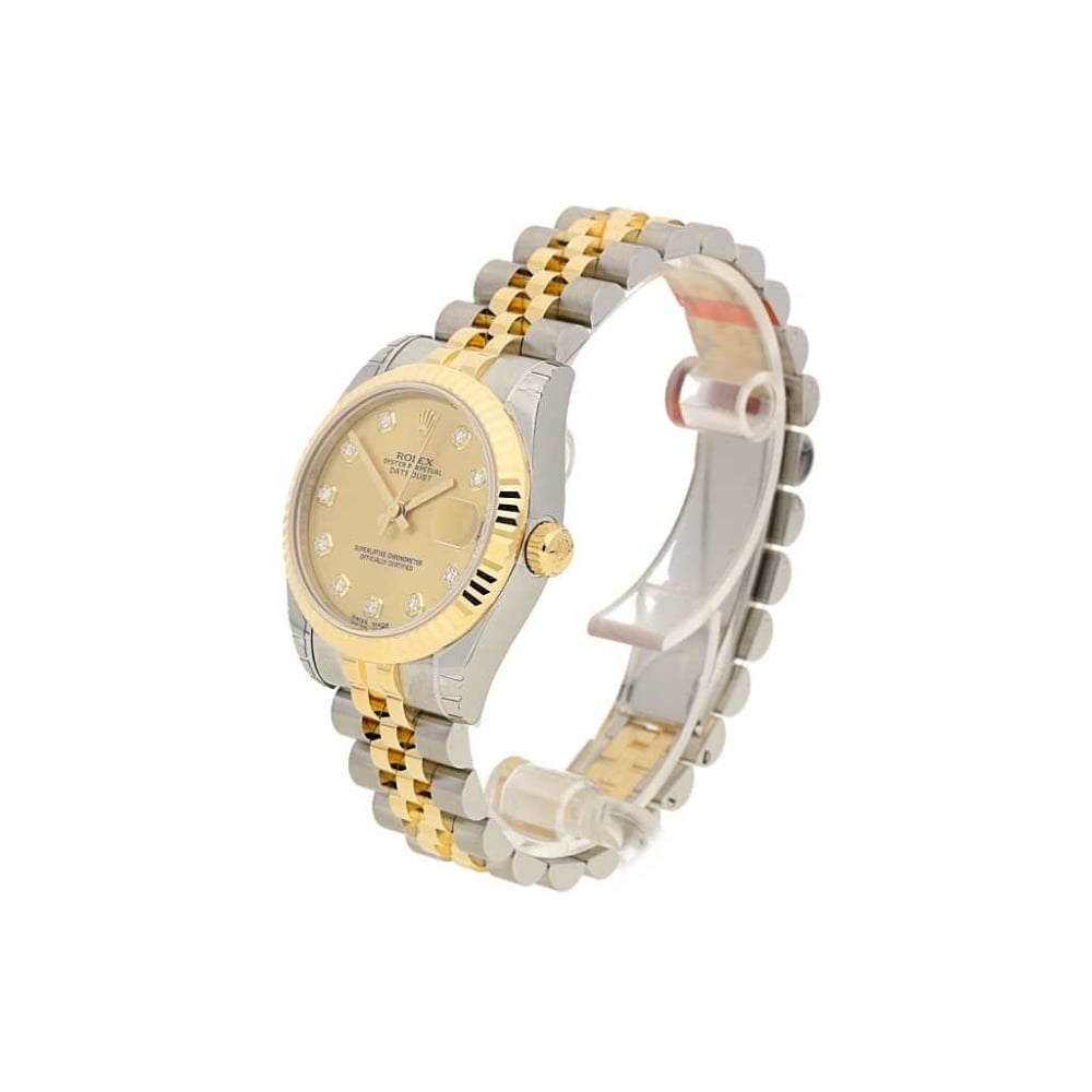 Unworn 2015 Mid Size Rolex Datejust 178273 - Diamond Dial