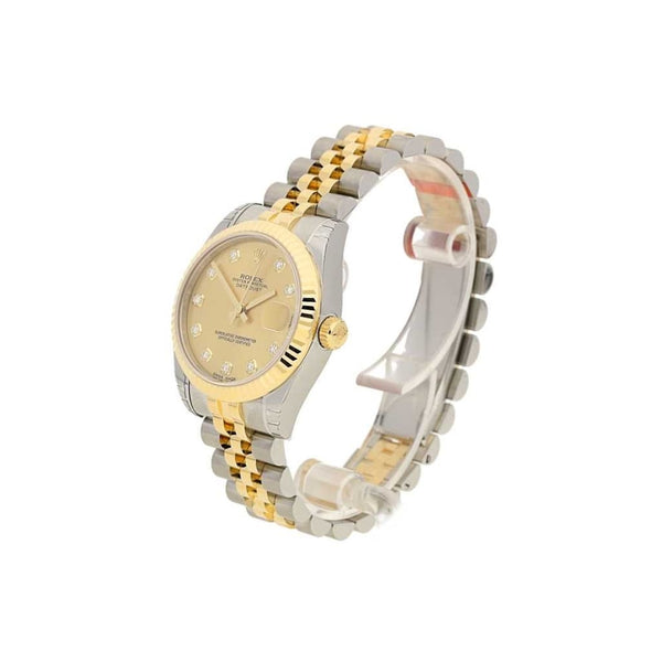 Unworn 2015 Mid Size Rolex Datejust 178273 - Diamond Dial