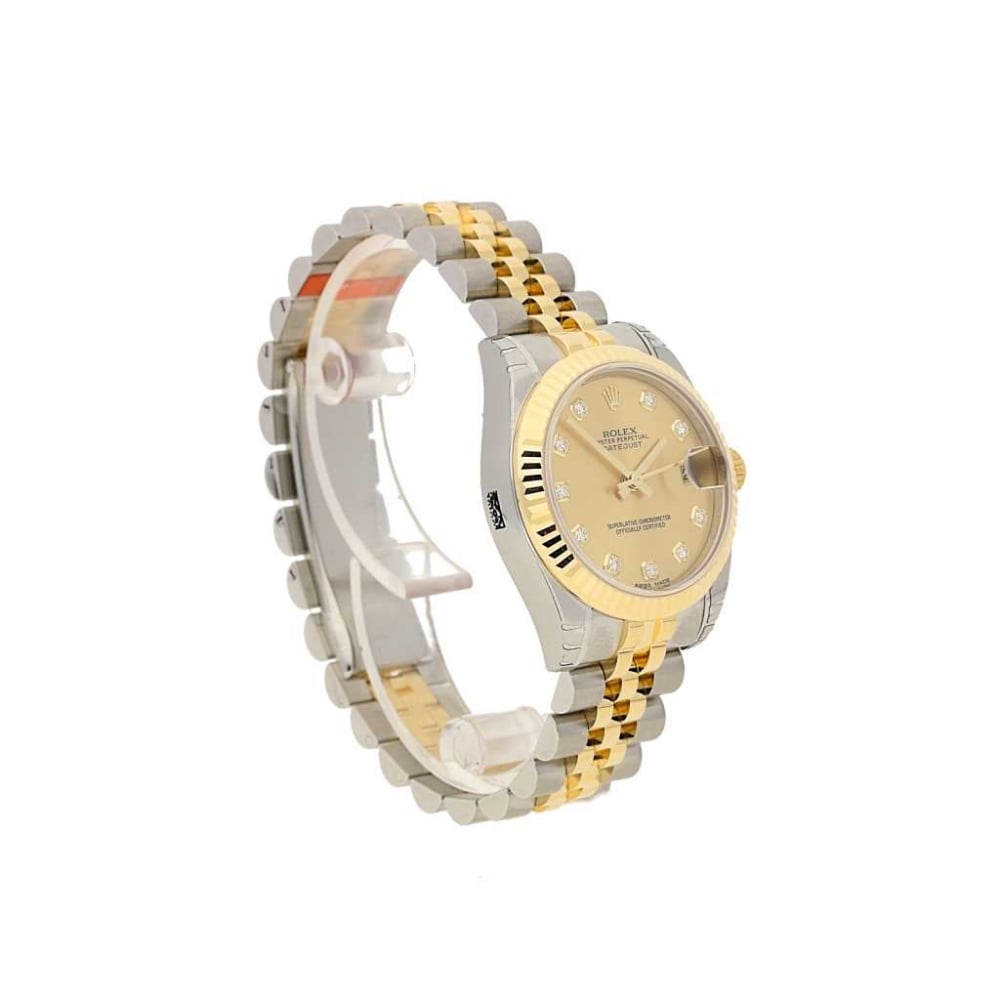 Unworn 2015 Mid Size Rolex Datejust 178273 - Diamond Dial