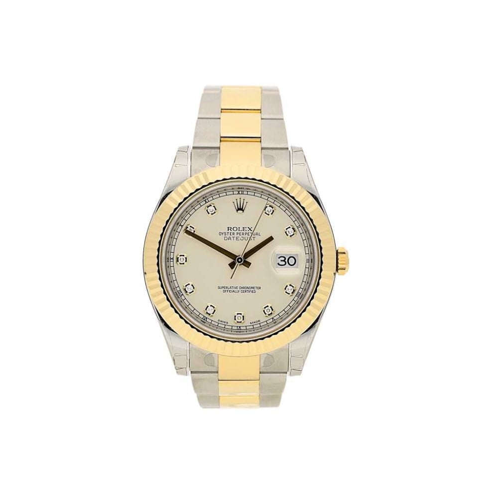 Datejust 2 116333, Silver Diamond Dot Dial, 2015 Unworn