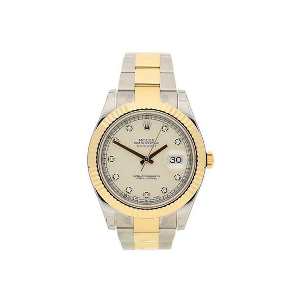 Datejust 2 116333, Silver Diamond Dot Dial, 2015 Unworn