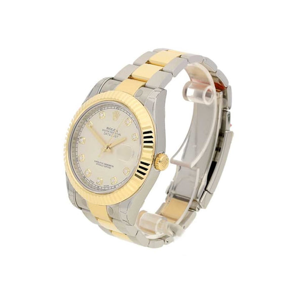 Datejust 2 116333, Silver Diamond Dot Dial, 2015 Unworn