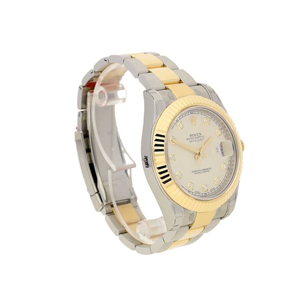 Datejust 2 116333, Silver Diamond Dot Dial, 2015 Unworn