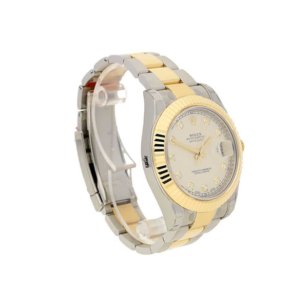 Datejust 2 116333, Silver Diamond Dot Dial, 2015 Unworn