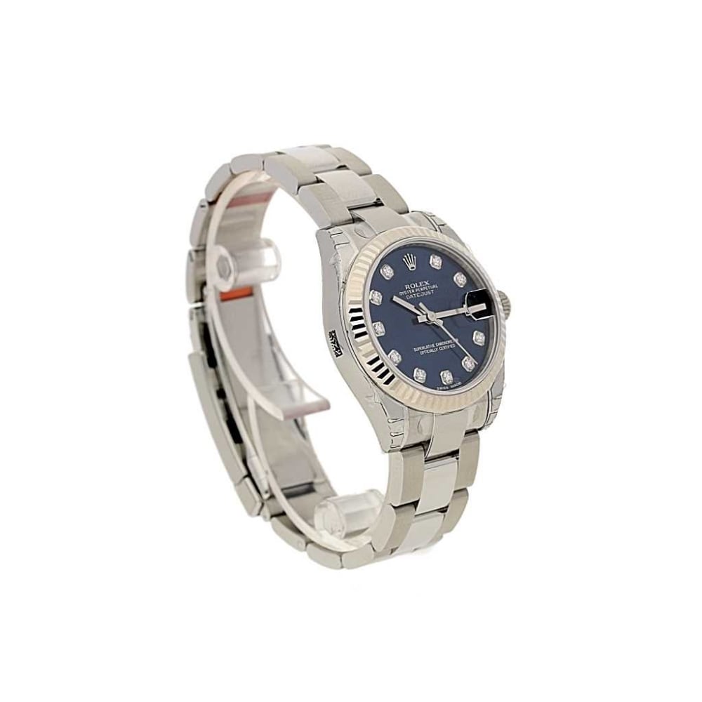 Unworn Rolex Datejust Midi 178274 - Blue Diamond Dial