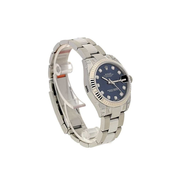 Unworn Rolex Datejust Midi 178274 - Blue Diamond Dial