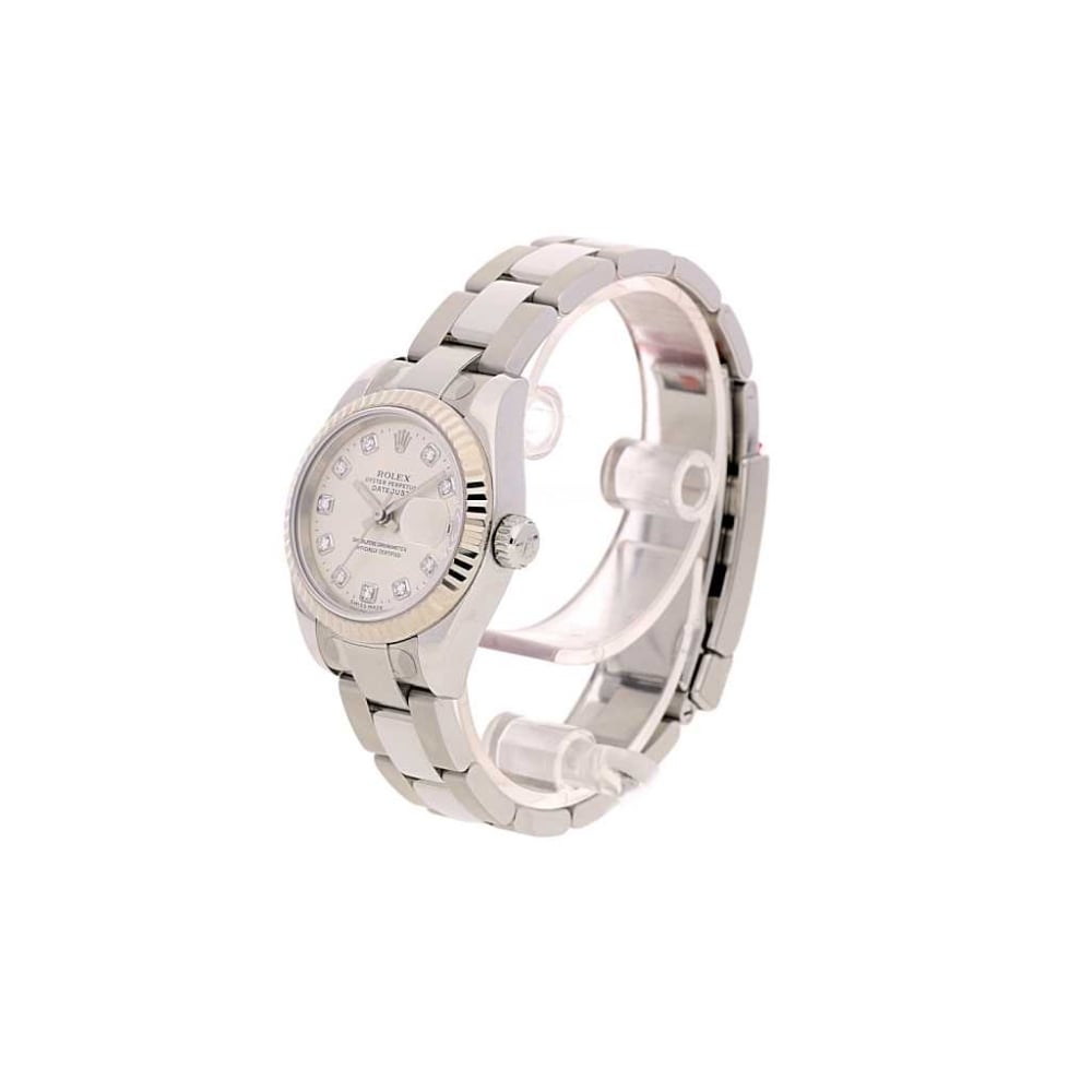 Lady's Rolex Datejust 179174 - Silver Diamond Dial - 2005