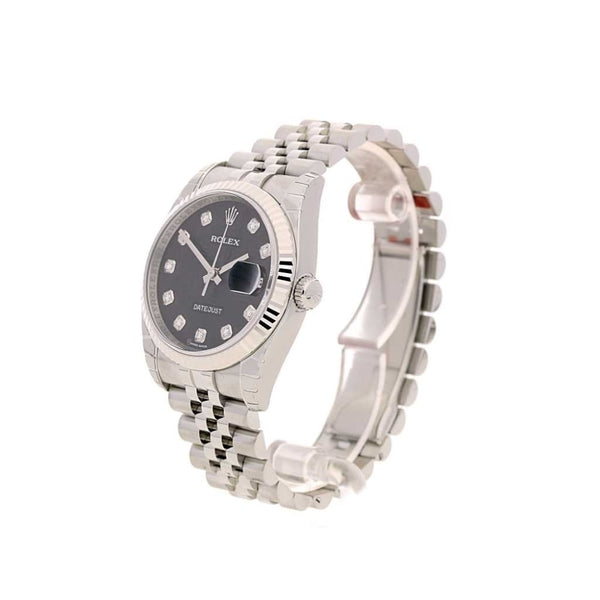 Unworn Rolex Datejust 116234 - Black Jubilee Diamond Dial - 2015
