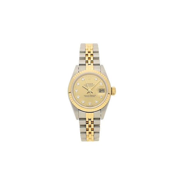 Second Hand Rolex Datejust 79173 - Champagne Diamond Dial -1998