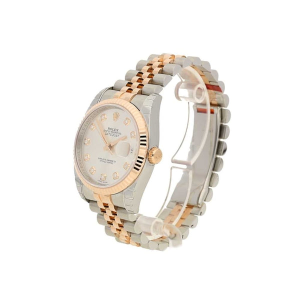 Datejust 116231 Unworn, Steel & Everose Gold, Diamond Dial 2016
