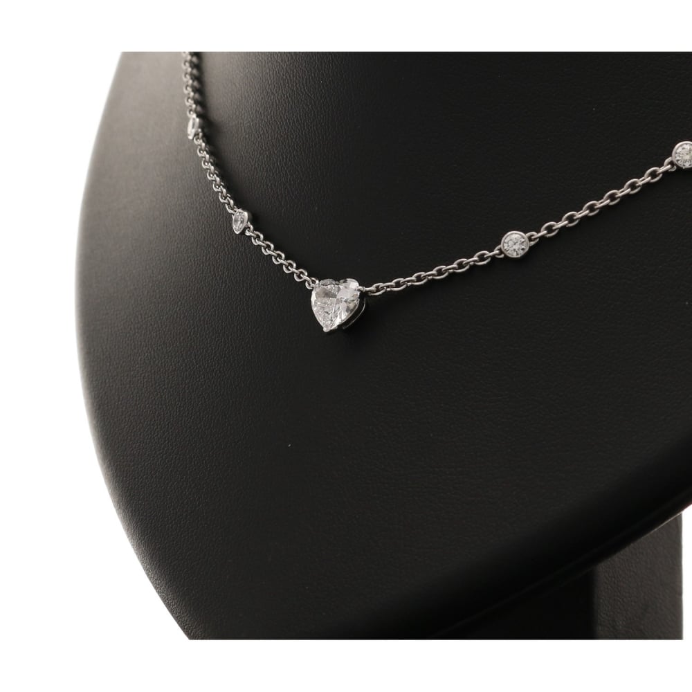 Diamond Heart Cartier Necklace 18ct White Gold