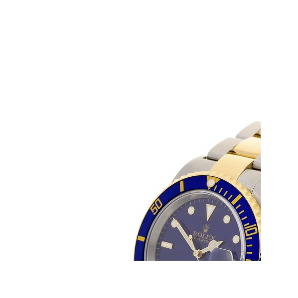 Rolex Submariner 16613T - Steel and Gold - Blue - Second Hand