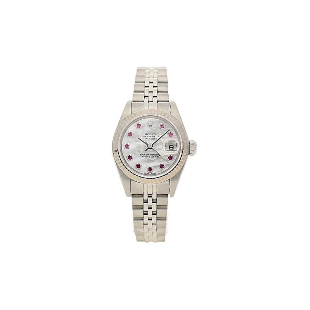 Datejust 79174NGR, Ladies Watch, Silver Ruby Dial, 2004