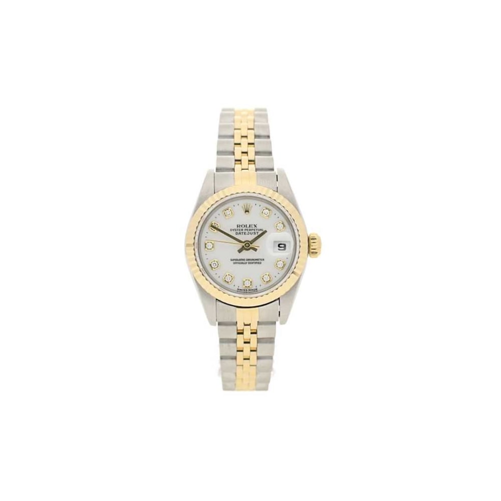 Ladies Secondhand Rolex Datejust 69173 - White Diamond Dial