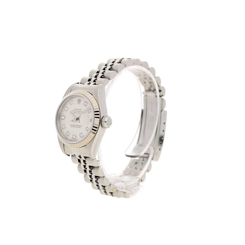 Rolex Datejust 79174 - Silver Diamond Dial - 1998