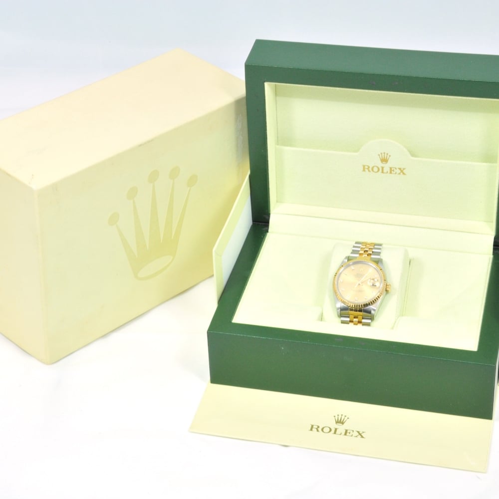Datejust 16233 Gents Secondhand Watch, Diamond Dial, 1990