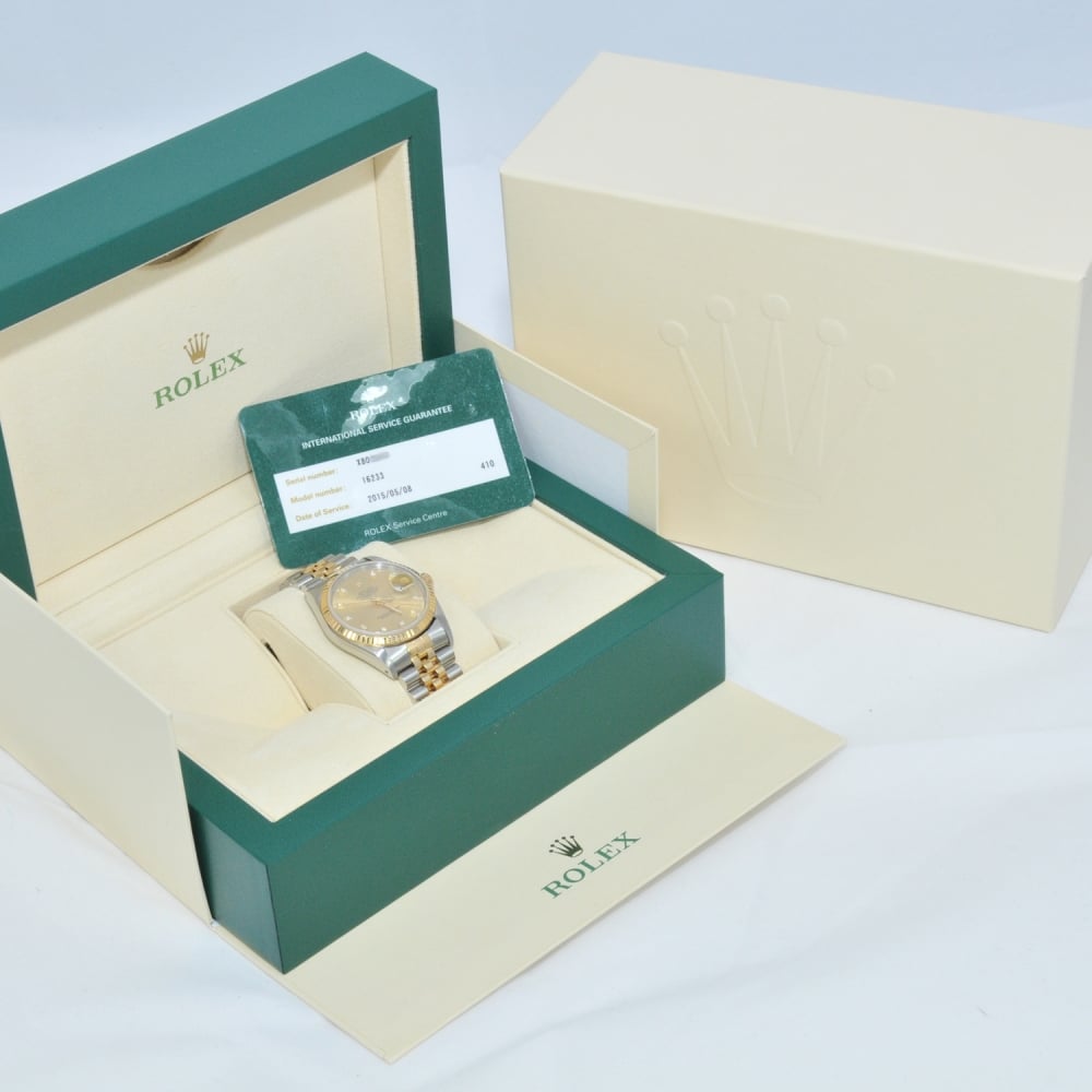 Second Hand Rolex Datejust 16233 - Steel and Gold - Diamond Dial