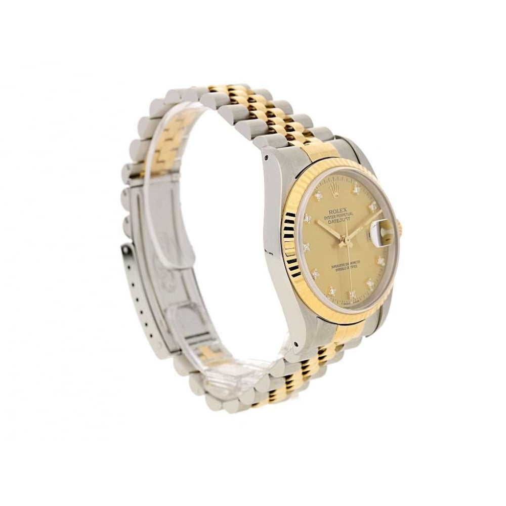 Second Hand Rolex Datejust 16233 - Steel and Gold - Diamond Dial