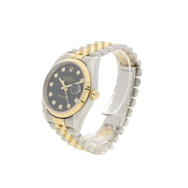 Datejust 116233 - Black Diamond Dial - Gents Watch - 2004