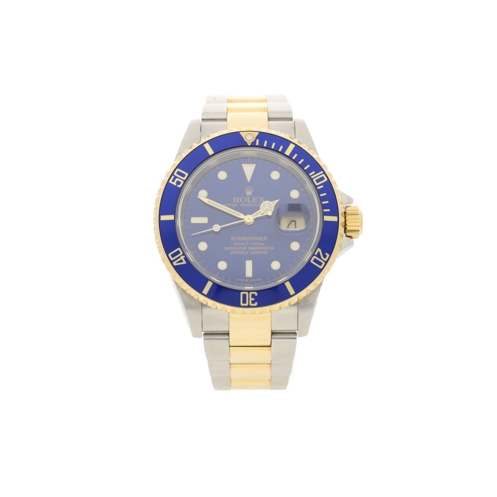 Submariner 16613 - Secondhand  Gents Watch - Blue Dial - 2006