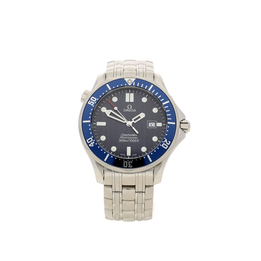 Seamaster Quartz Watch - Blue Dial - Second Hand