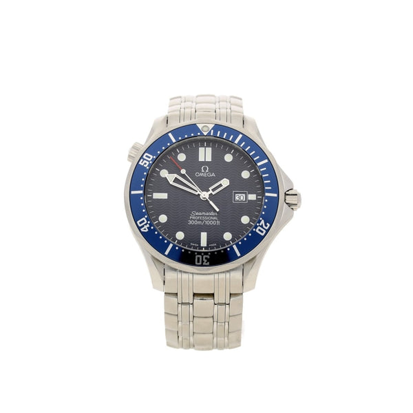 Seamaster Quartz Watch - Blue Dial - Second Hand