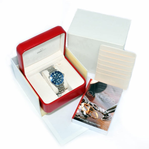 Seamaster Quartz Watch - Blue Dial - Second Hand