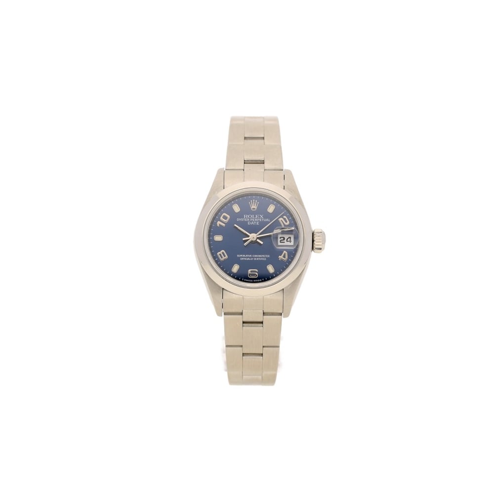 Oyster Date 69160 - Ladies Watch - Blue Dial - 1999