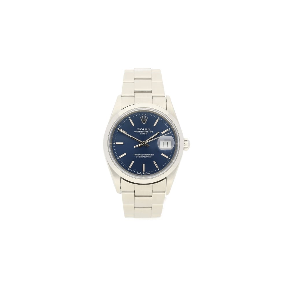 Oyster Date 15200 - Gents Watch - Blue Dial - 2002