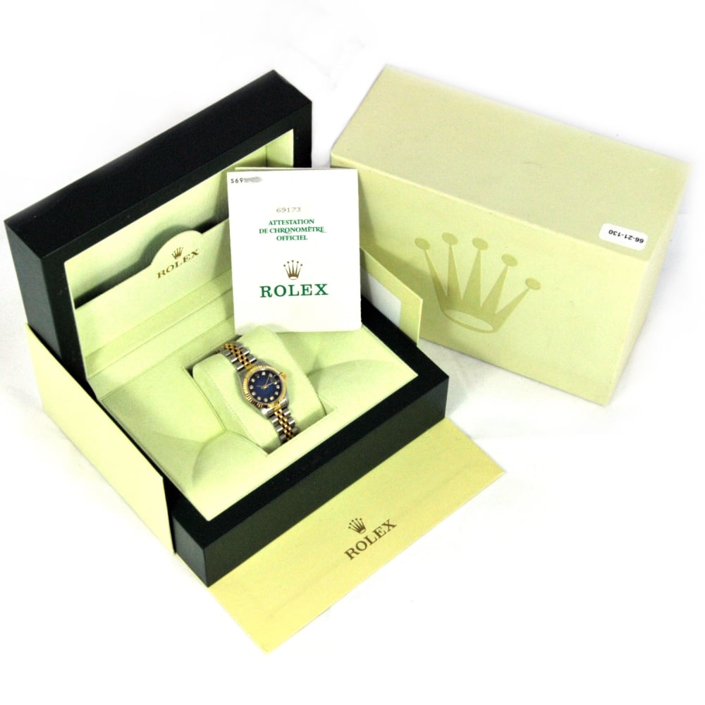 Datejust 69173 - Ladies Watch - Blue Diamond Dial - 1994