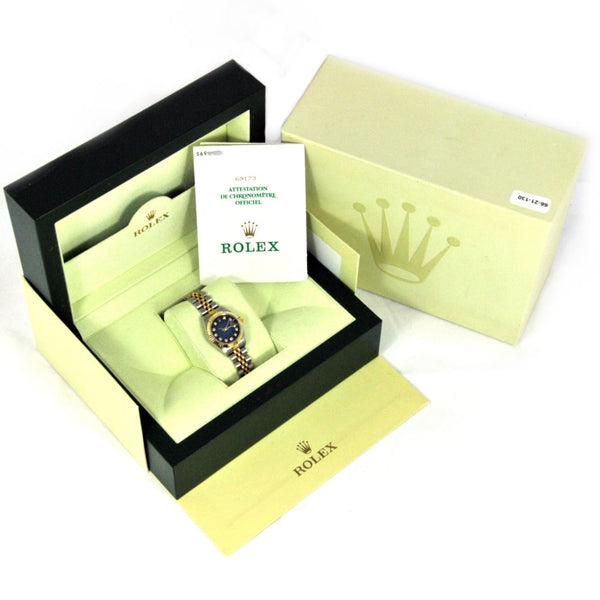 Datejust 69173 - Ladies Watch - Blue Diamond Dial - 1994