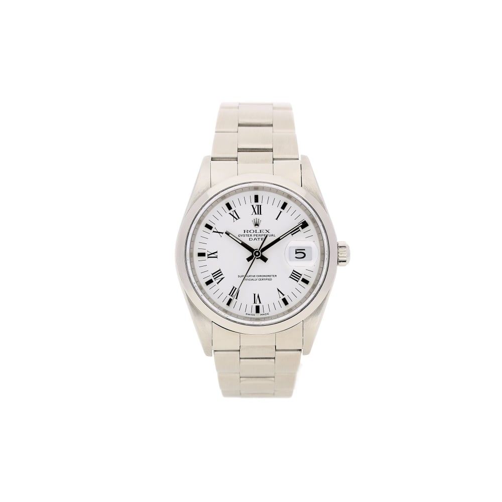 Oyster Perpetual Date 15200 - Gents Watch - White Dial - 2002
