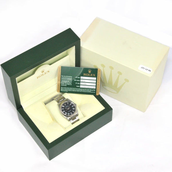 Air King 114234 - Gents Watch - Black Diamond Dial - 2008