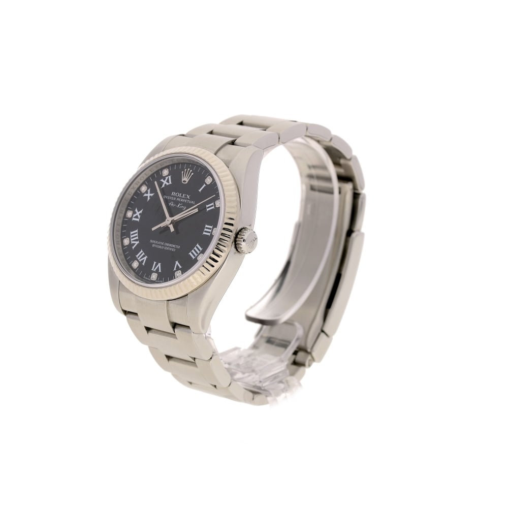 Air King 114234 - Gents Watch - Black Diamond Dial - 2008